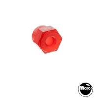 Post cap - nylon acorn nut 6-32 red