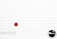 Post cap - nylon acorn nut 6-32 red
