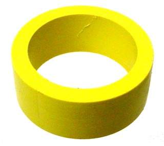 Rubber - flipper 1/2 x 1 inch ID yellow