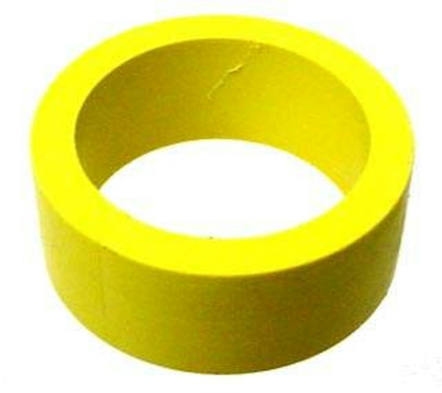 Rubber - flipper 1/2 x 1 inch ID yellow