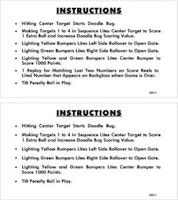 DOODLE BUG (Williams) Score Card Set