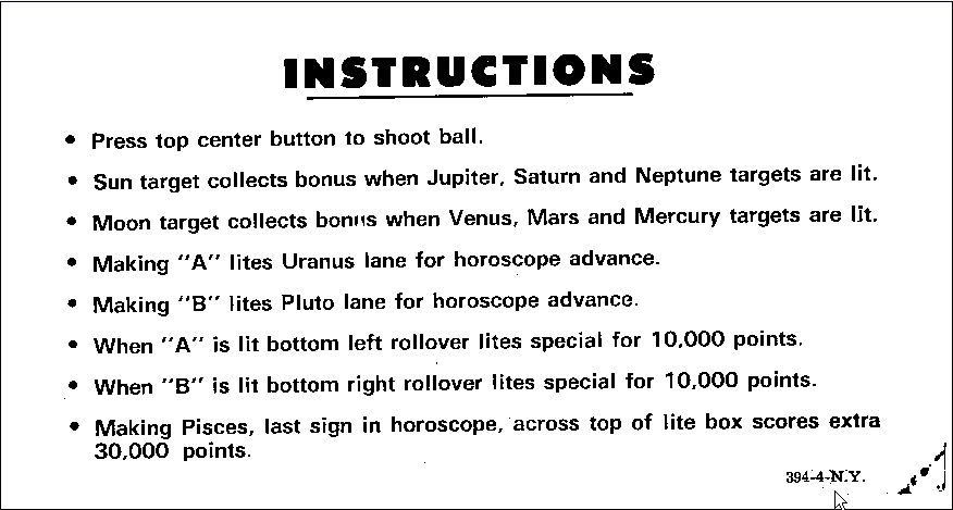 PLANETS (Williams) Score Cards (2)