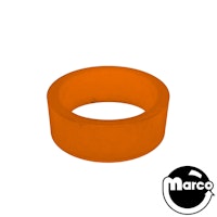 SB flipper mini 0.5 in x 1.25 in ID ring, ORANGE trans