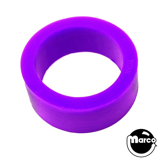 Titan™ Silicone Translucent Purple mini flipper 1/2 x 1 inch ID