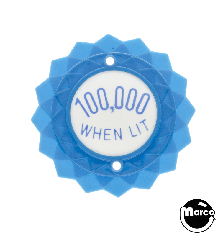 Pop bumper cap daisy dome blue '100,000 When Lit' blue