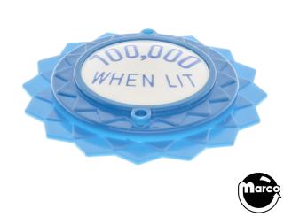 Pop bumper cap daisy dome blue '100,000 When Lit' blue