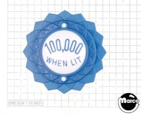 Pop bumper cap daisy dome blue '100,000 When Lit' blue