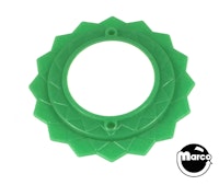 Pop bumper cap daisy dome green / white