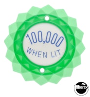 Pop bumper cap daisy dome green '100,000 When Lit' blue
