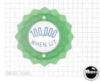 Pop bumper cap daisy dome green '100,000 When Lit' blue