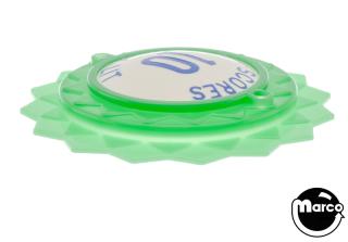 Pop bumper cap daisy dome green 'Scores 10 When Lit' blue