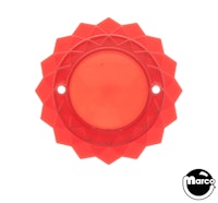 Pop bumper cap daisy dome red / red