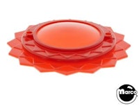 Pop bumper cap daisy dome red / red