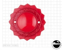 Pop bumper cap daisy dome red / red