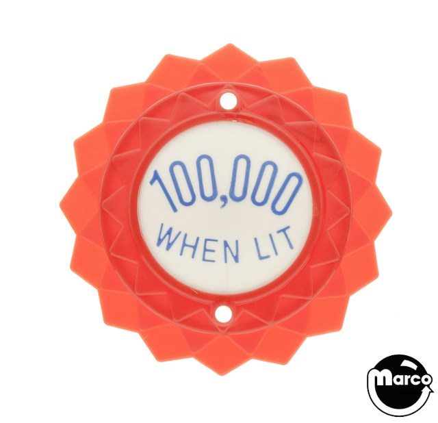 Pop bumper cap daisy dome red '100,000 When Lit' blue
