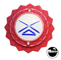 Pop bumper cap daisy dome red pool sticks