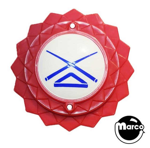 Pop bumper cap daisy dome red pool sticks