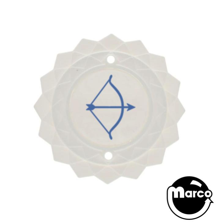Pop bumper cap daisy dome white Bow & Arrow blue