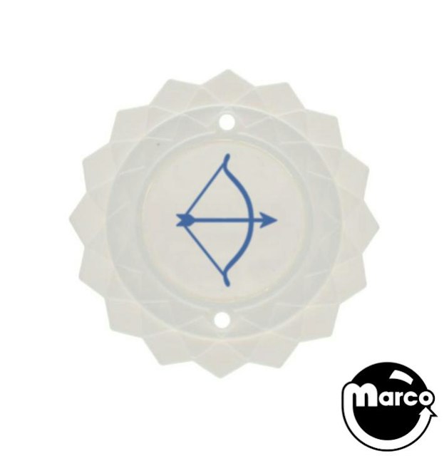 Pop bumper cap daisy dome white Bow & Arrow blue