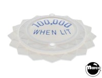 Pop bumper cap daisy dome white '100,000 When Lit' blue