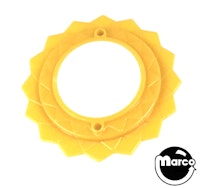 Pop bumper cap daisy dome yellow