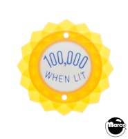 Pop bumper cap daisy dome yellow '100,000 When Lit' blue