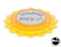 Pop bumper cap daisy dome yellow '100,000 When Lit' blue