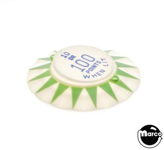 Pop bumper cap sunburst '10 or 100 Points W/Lit' G/B