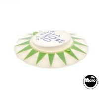 Pop bumper cap '10 or 100 Points W/Lit' G/B