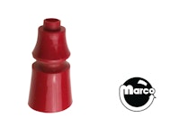 Post - smooth red plastic 1-9/32 inch