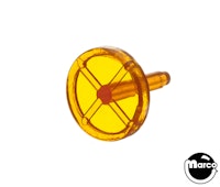 Rollover button 3/4 inch amber trans 03-7263-8