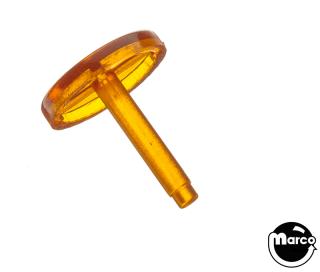 Rollover button 3/4 inch amber trans 03-7263-8