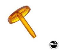 Rollover button 3/4 inch amber trans 03-7263-8