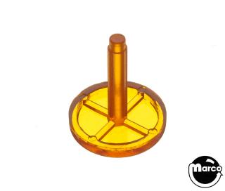 Rollover button 3/4 inch amber trans 03-7263-8