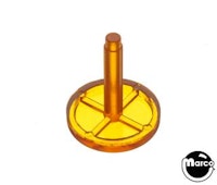 Rollover button 3/4 inch amber trans 03-7263-8