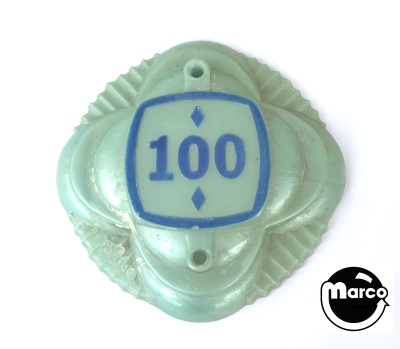 Pop bumper cap clover Williams '100' teal 03-7349
