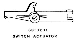 Switch actuator Williams drum unit