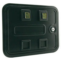 Universal coin door assembly - 2 chute