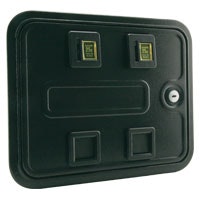 Coin door assembly - 2 chute