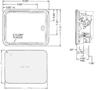 Coin door assembly - 2 chute