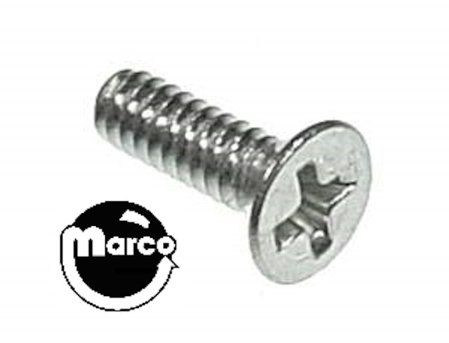 Machine Screw 4-40 x 5/8 inch p-flh