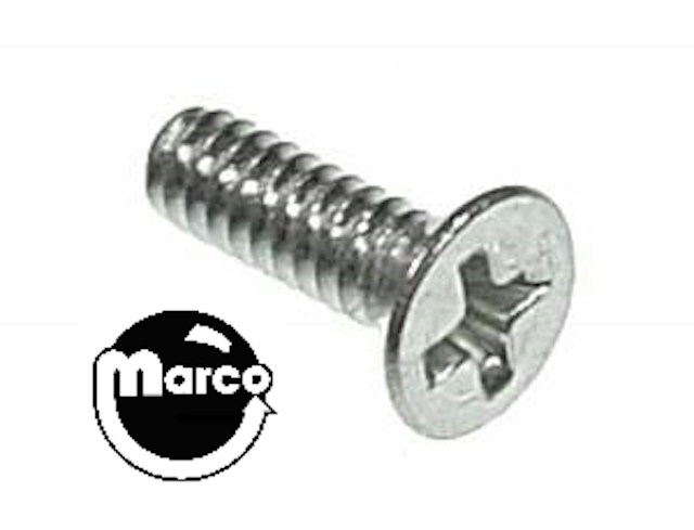 Machine Screw 4-40 x 5/8 inch p-flh