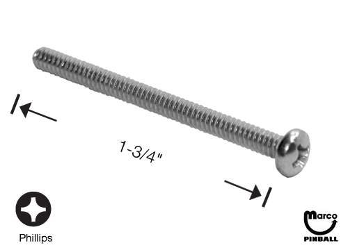 Machine Screw 6-32 x 1-3/4 inch p-ph