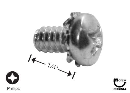 Machine Screw 6-32 x 1/4 inch p-rh-sems USE 4006-01003-04