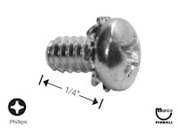 Machine Screw 6-32 x 1/4 inch p-rh-sems