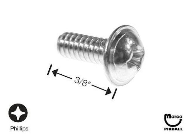 Machine Screw 6-32 x 3/8 inch p-rwh
