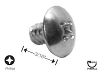 Machine Screw 6-32 x 3/16" p-tr hd