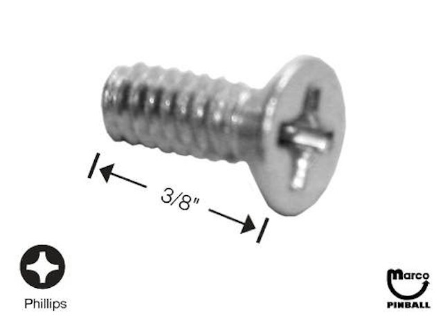 Machine screw 6-32 x 3/8 inch p-flh 237-5994-00