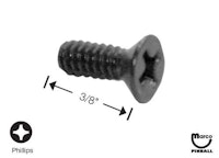 Machine Screw 6-32 x 3/8 inch p-flh black