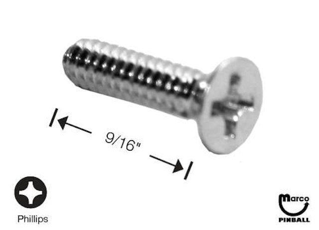 Machine Screw 6-32 x 9/16" p-flh